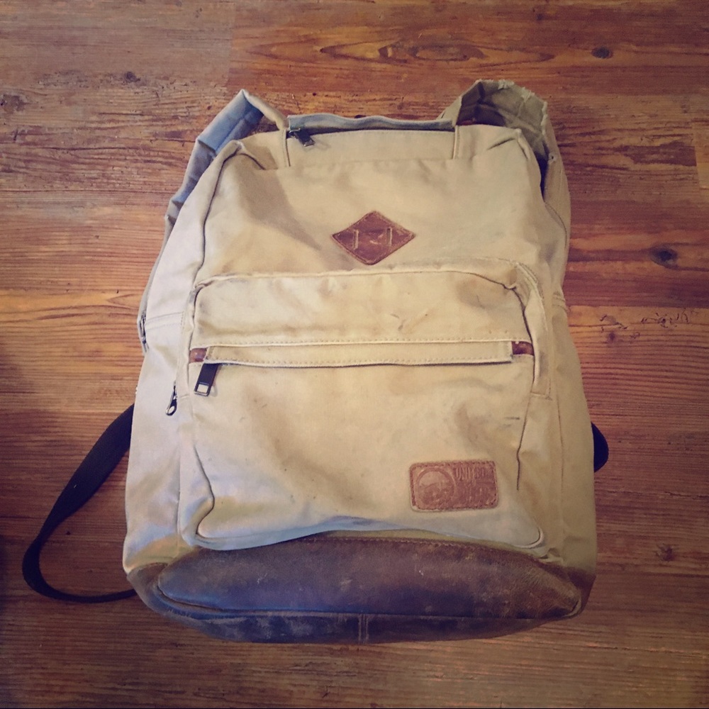 United by Blue Hudderton Canvas & leather backpack
